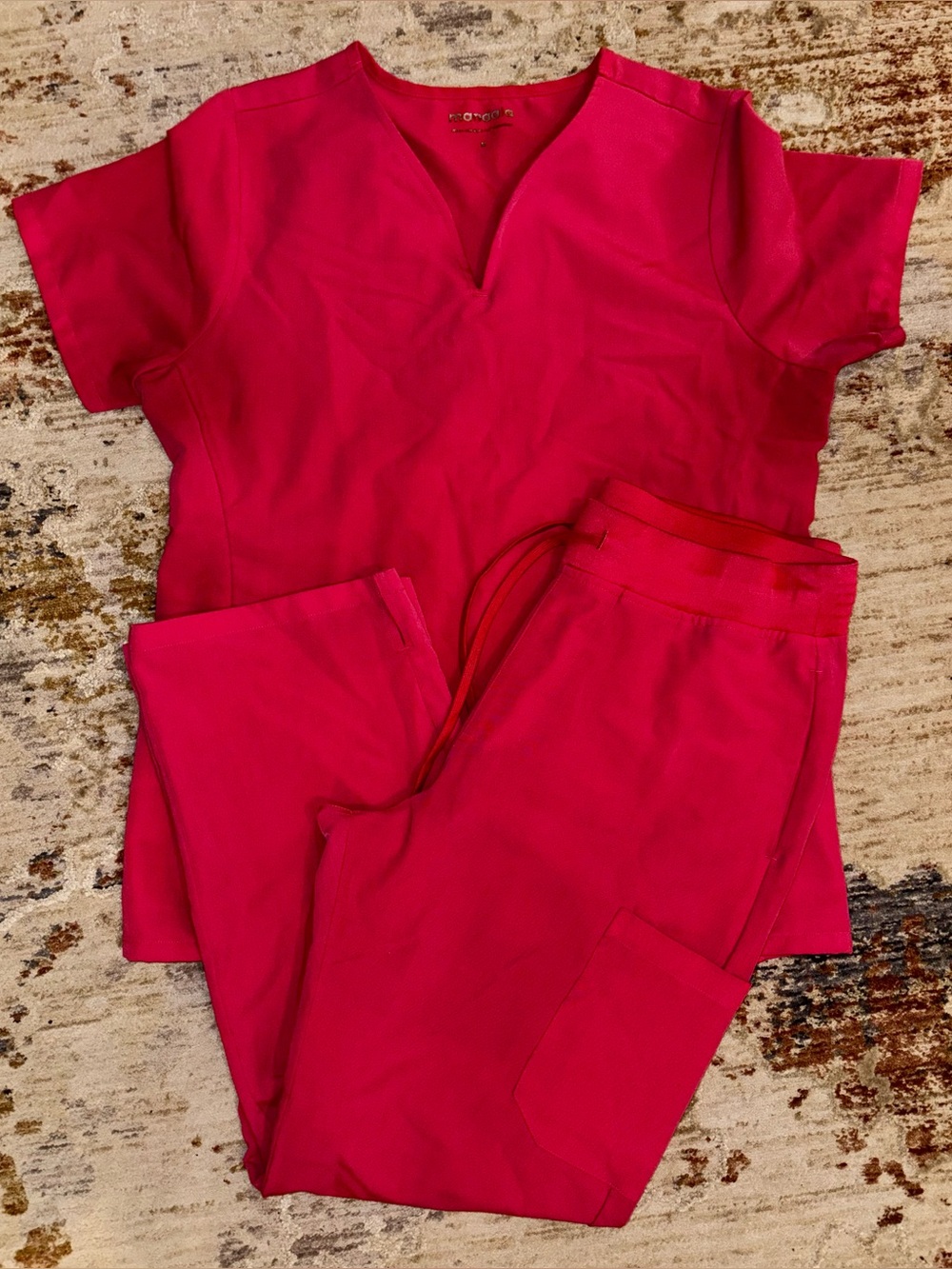 Mandala Hot Pink Scrub Set